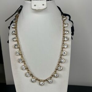 #15 J. CREW Gold Crystal Drop Necklace - Women Jewelry